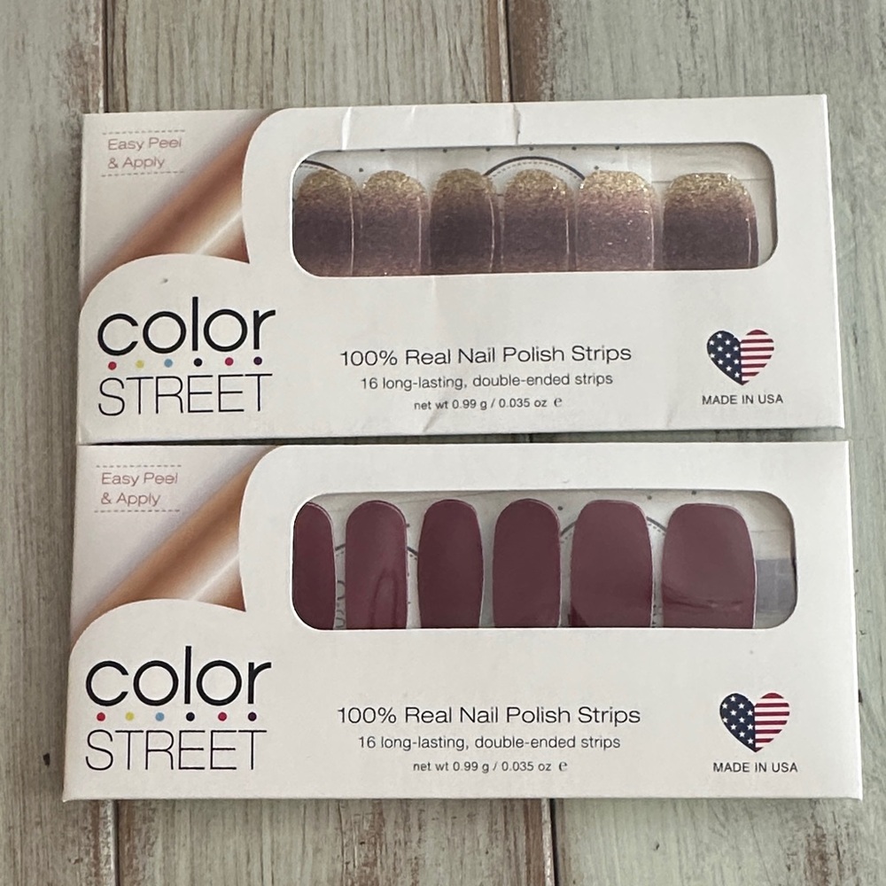 Bundle of 2 Color Street Nail Polish Strips - Hollywood Hills and London Calling